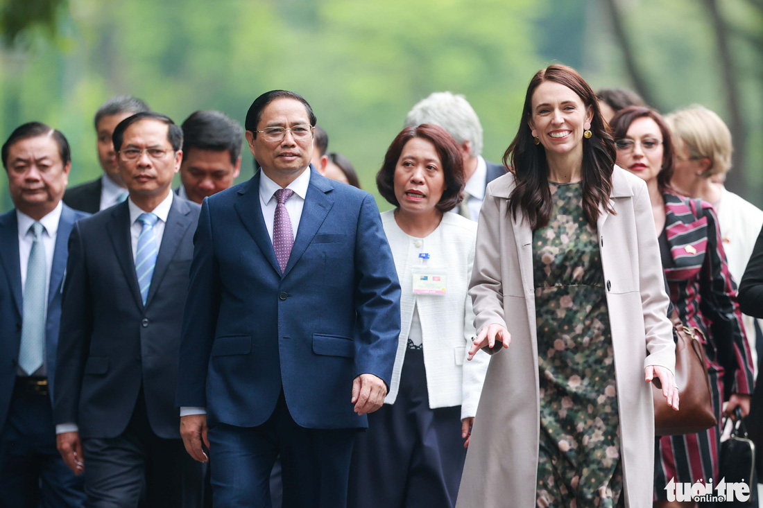 Thủ tướng Phạm Minh Chính đón và hội đàm với Thủ tướng New Zealand Jacinda Ardern - Ảnh 3.