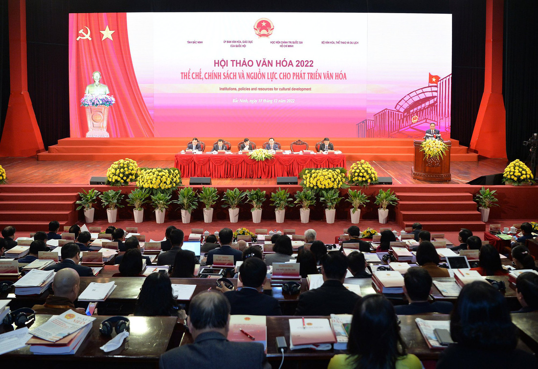 Hội thảo văn hóa 2022: Hoạch định, thực hiện chủ trương, chính sách phát triển văn hóa - Ảnh 1.