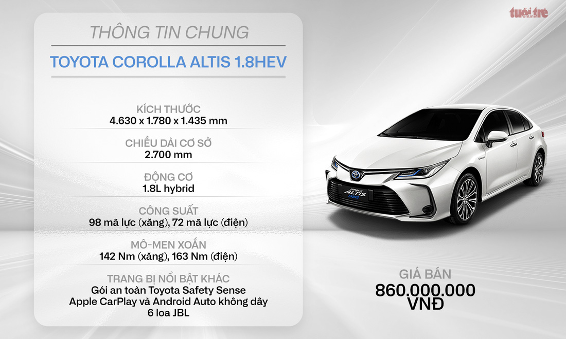 Toyota Corolla Altis 2022 ra mắt Việt Nam: Thêm nhiều công nghệ, giá từ 719 triệu đồng - Ảnh 6.