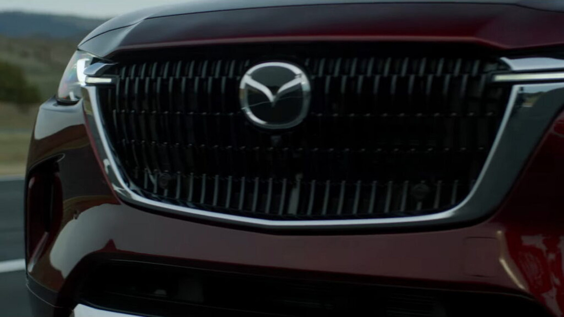 Mazda CX-90 lộ diện lần cuối trước ngày ra mắt: Rõ nét xe sang - Ảnh 1.