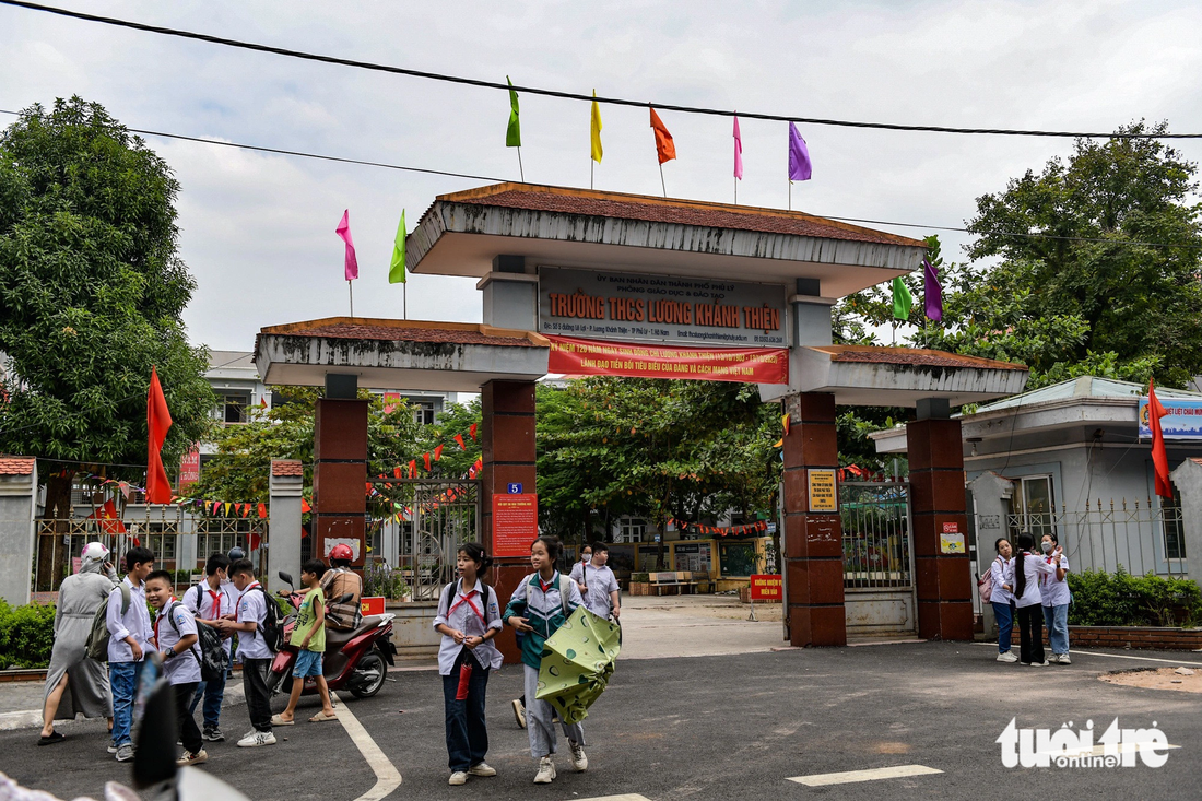 Tại TP Phủ Lý (tỉnh Hà Nam) hiện có phường và trường tiểu học, trung học cơ sở, mầm non mang tên Lương Khánh Thiện - Ảnh: NAM TRẦN