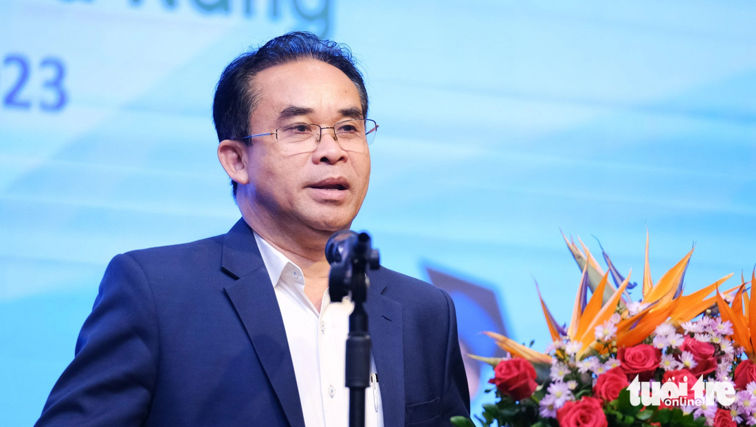 Ông Trần Anh Tuấn, phó chủ tịch UBND tỉnh Quảng Nam, phát biểu tại sự kiện - Ảnh: TẤN LỰC