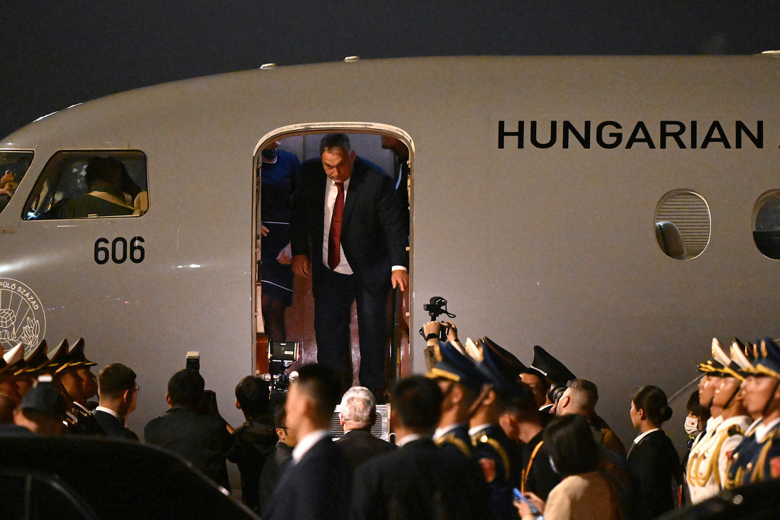 Thủ tướng Viktor Orban của Hungary đã tới Bắc Kinh từ hôm 15-10 - Ảnh: REUTERS