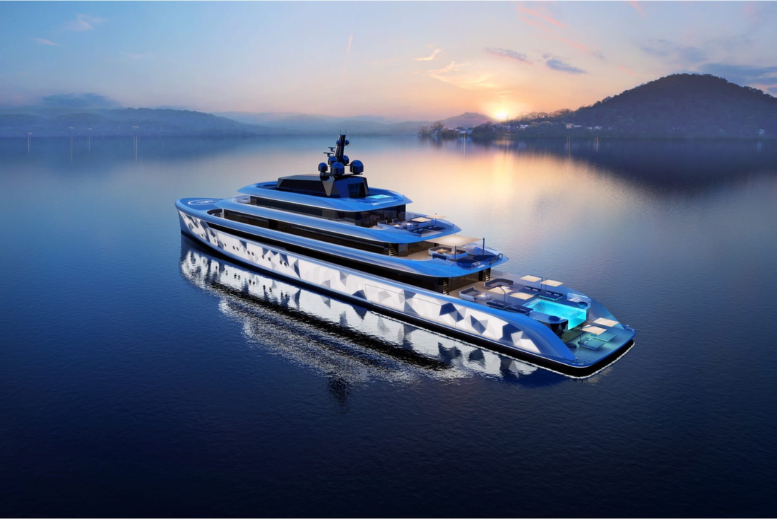 This unique superyacht will take approximately 3 years to complete and the company will only produce the 12th - Photo: Oceanco