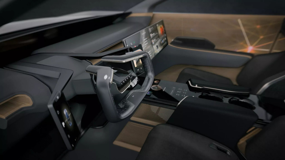 Tuy vậy, nội thất xe nhìn khá viễn tưởng và hơi khó để Lexus có thể sớm đưa vào hiện thực hóa - Ảnh: Lexus