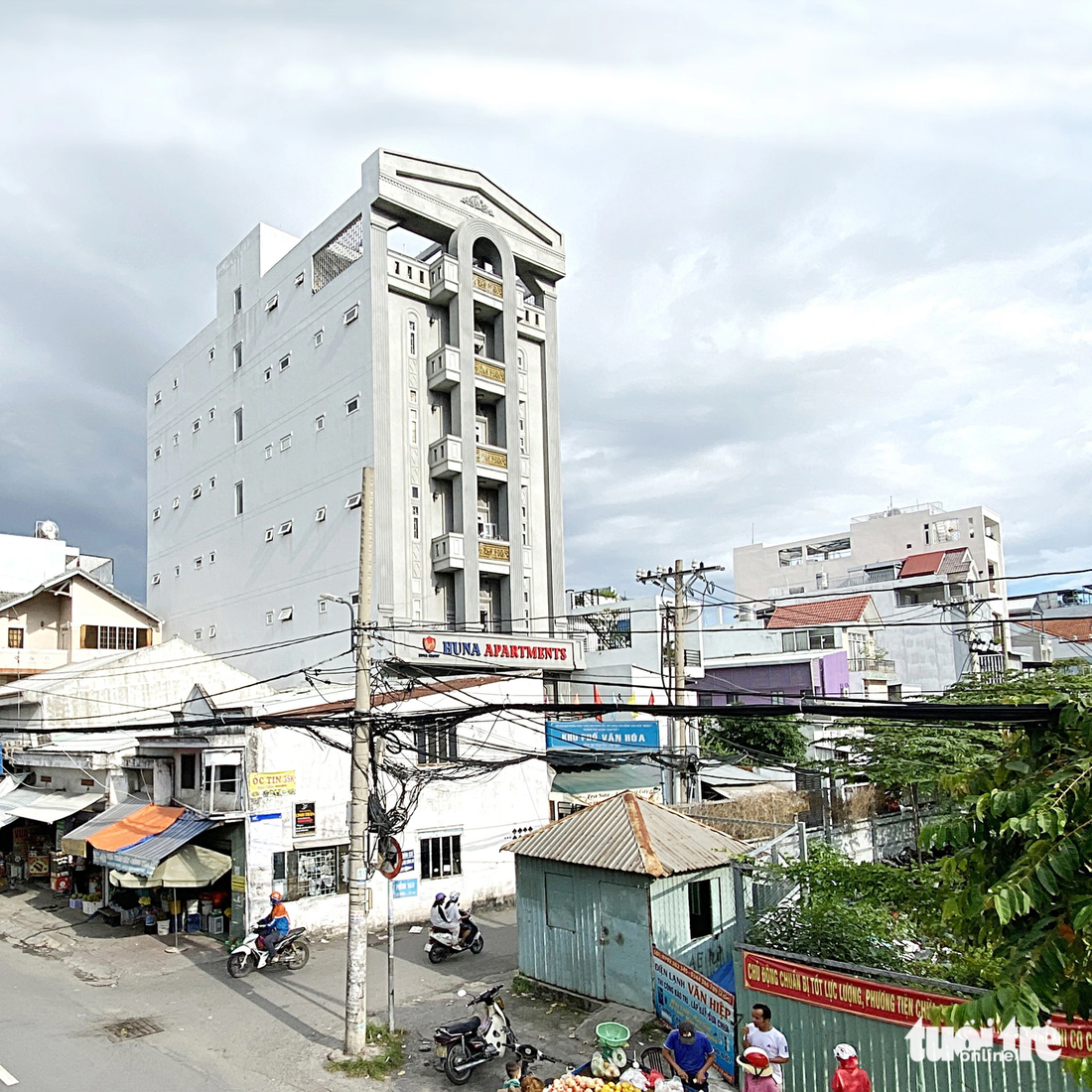Một chung cư mini ở phường Phú Thuận, quận 7, TP.HCM từng xảy ra sự cố cháy - Ảnh: TỰ TRUNG