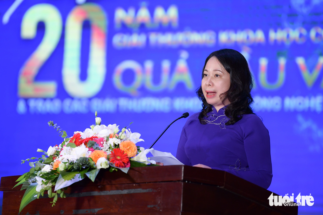 Phó chủ tịch nước Võ Thị Ánh Xuân dự và phát biểu tại chương trình 