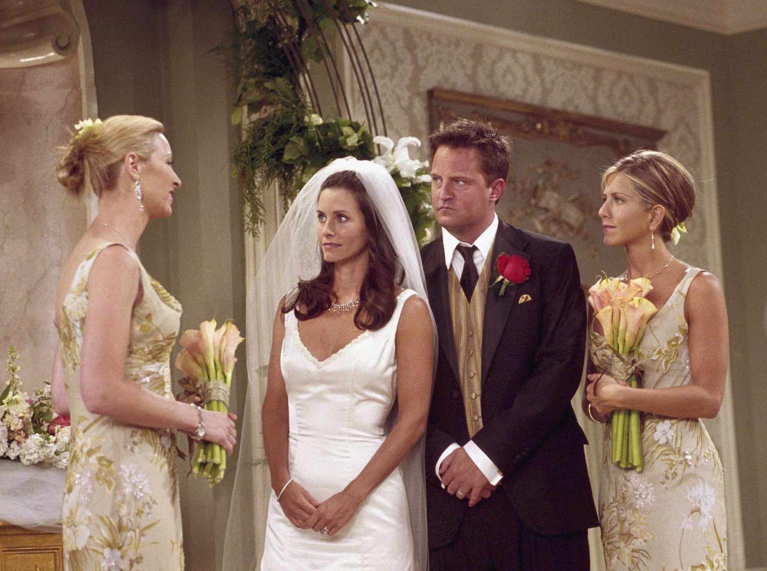 (Từ trái sang) Các nhân vật được yêu mến trong Friends: Phoebe, Monica, Chandler và Rachel - Ảnh: NBC