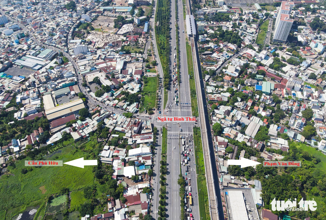 Đoạn vành đai 2 từ đường Võ Nguyên Giáp đến đường Phạm Văn Đồng sẽ nối với đoạn từ cầu Phú Hữu đến đường Võ Nguyên Giáp (đã được HĐND TP quyết định chủ trương đầu tư dự án xây dựng hồi tháng 9 vừa qua)