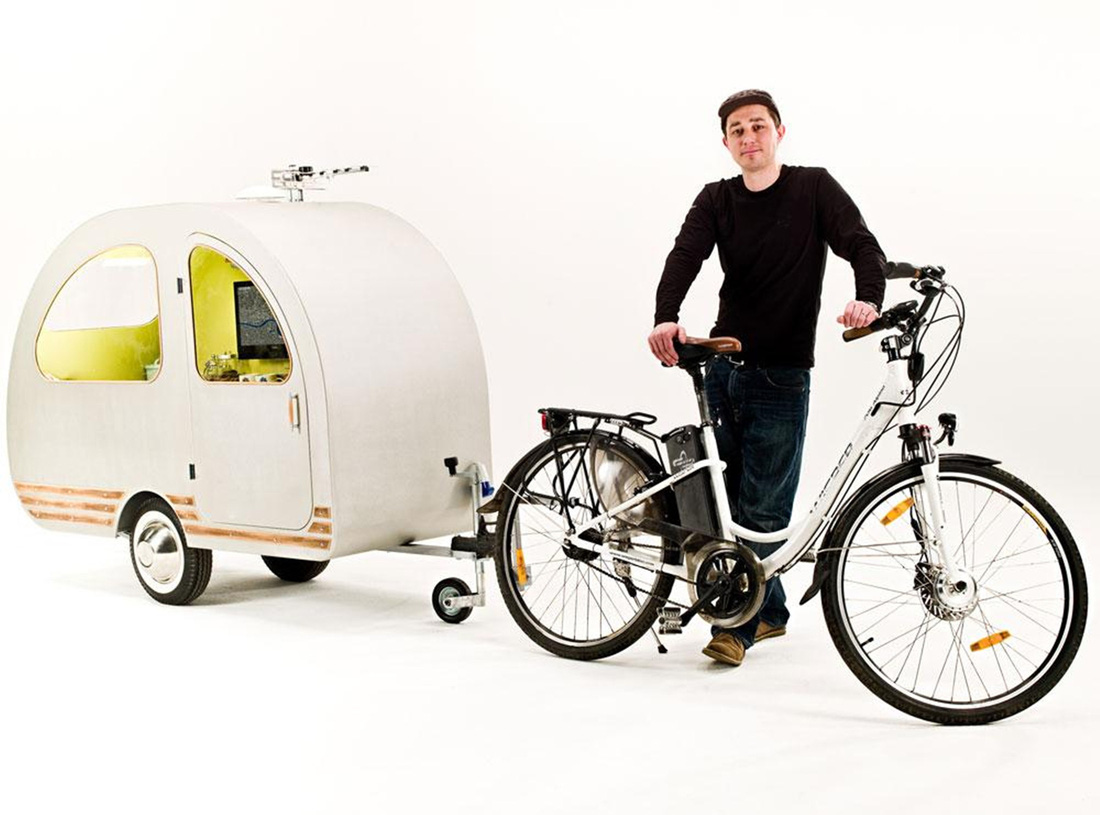 Nhà di động nhỏ nhất thế giới: Kéo bằng xe máy, xe đạp, có tiện nghi như mobihome cỡ lớn - Ảnh 6.