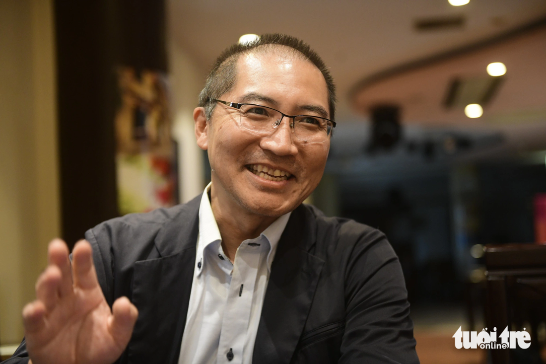 Ông Takahashi Masahiro, chủ Aodai Restaurant tại TP Chiba, Nhật Bản - Ảnh: QUANG ĐỊNH