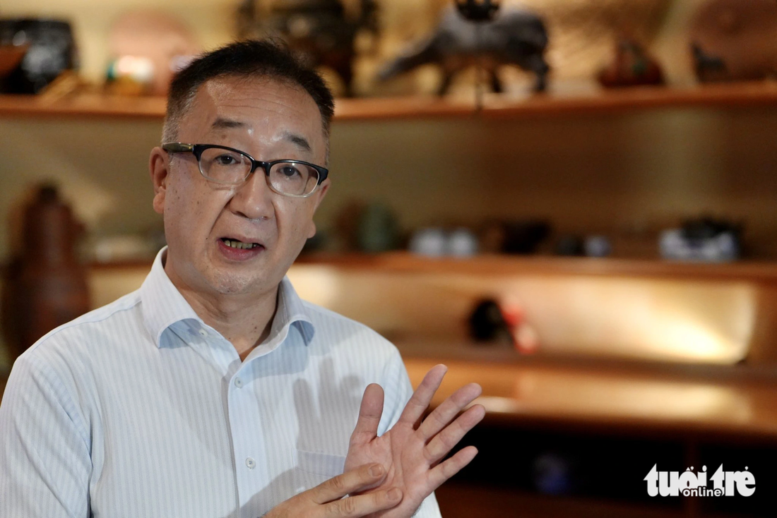 Ông Kayamori Hiromasa, quản lý nhà hàng Vietnam Garden - Ảnh: QUANG ĐỊNH