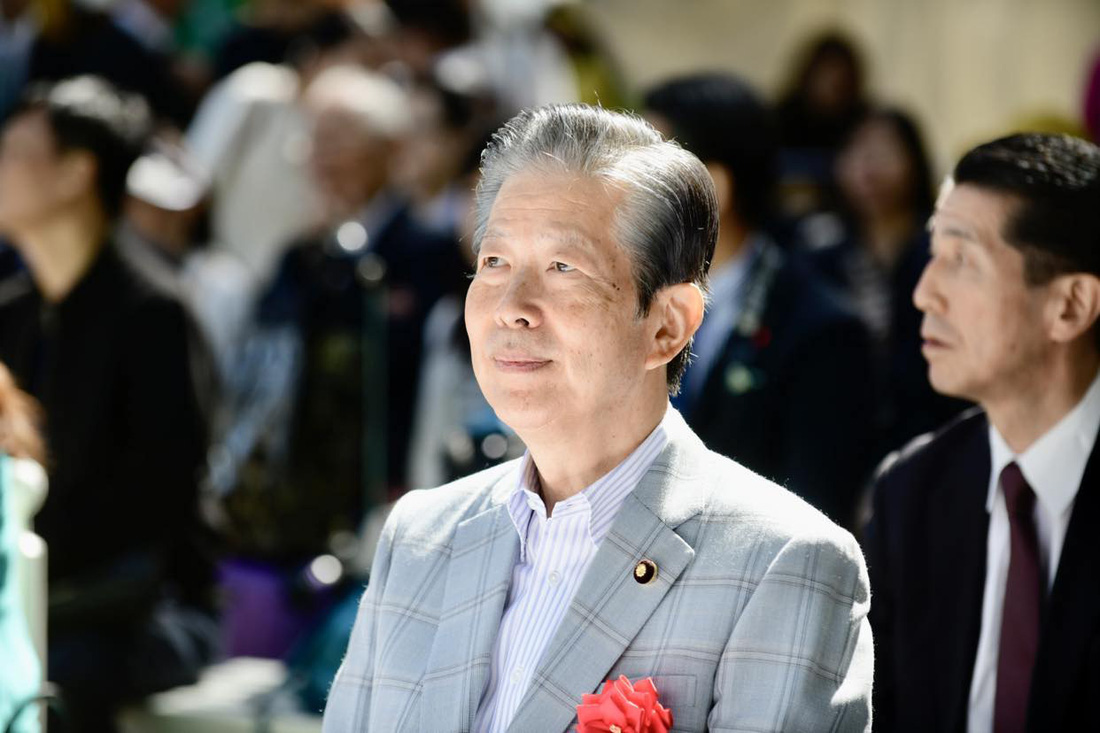 Ông Yamaguchi Natsuo, chủ tịch Đảng Công Minh Nhật Bản - Ảnh: QUANG ĐỊNH