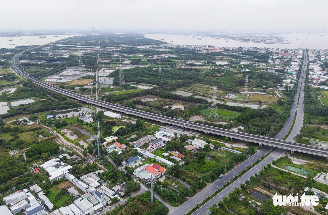 Điểm cuối dự án sẽ kết nối vào đường Rừng Sác tại điểm cách bến phà Bình Khánh khoảng 2,5km  - Ảnh: CHÂU TUẤN