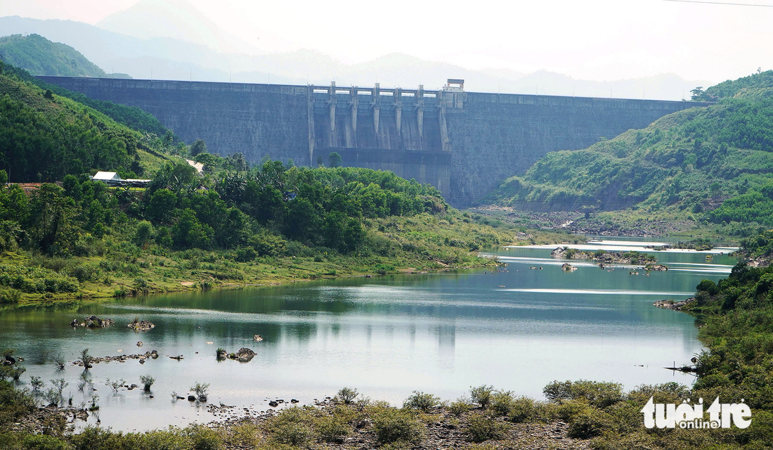 Hồ Sông Tranh 2 được lựa chọn thành lập một trạm thủy văn kết hợp tài nguyên nước -  Ảnh: LÊ TRUNG