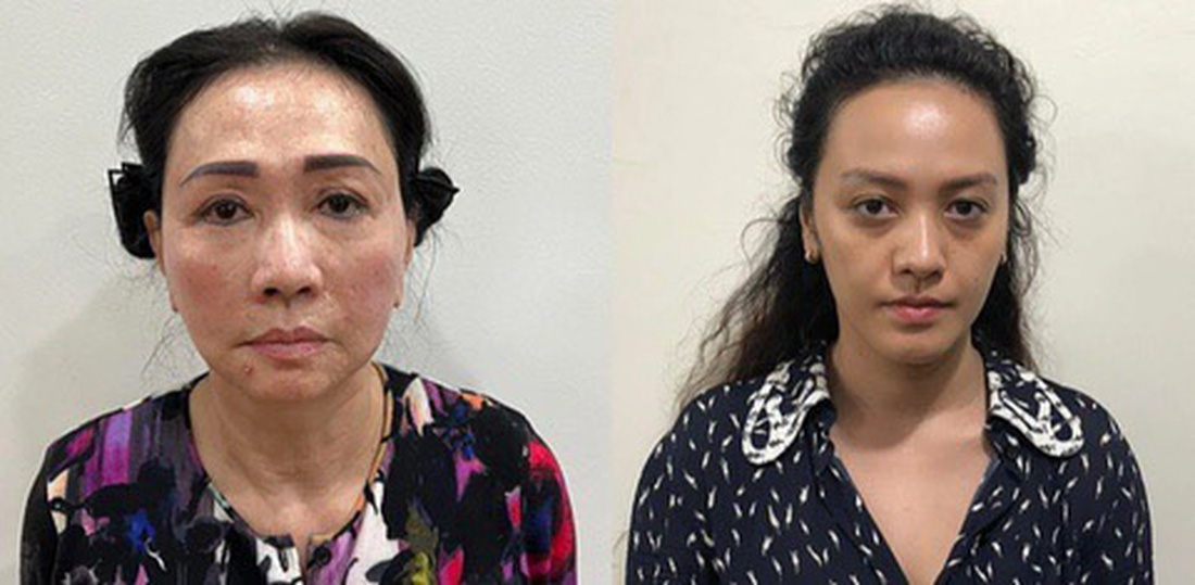 Bà Trương Mỹ Lan và cháu gái Trương Huệ Vân cùng bị khởi tố, bắt tạm giam trong vụ án liên quan Tập đoàn Vạn Thịnh Phát và Ngân hàng SCB - Ảnh: Bộ Công an