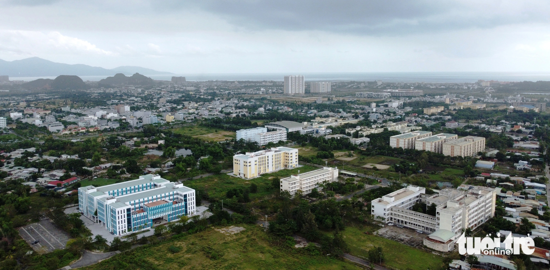 Một góc làng đại học Đà Nẵng nhìn từ trên cao - Ảnh: ĐOÀN CƯỜNG