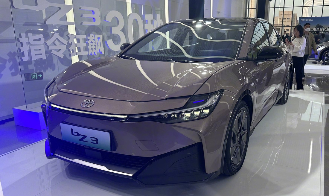 bZ3 được sản xuất riêng cho thị trường Trung Quốc, là sản phẩm hợp tác giữa Toyota và BYD - Ảnh: Car News China