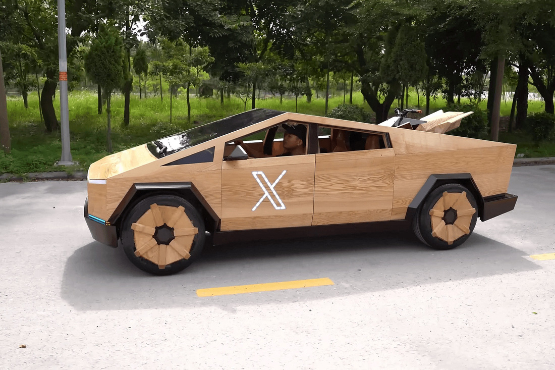 Vietnamese carpenter makes wooden Tesla Cybertruck that even Elon Musk pays attention - Photo 7.