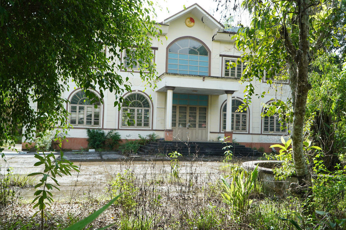 Cỏ dại mọc đầy ở trụ sở Kho bạc Nhà nước huyện Nam Giang (cũ)