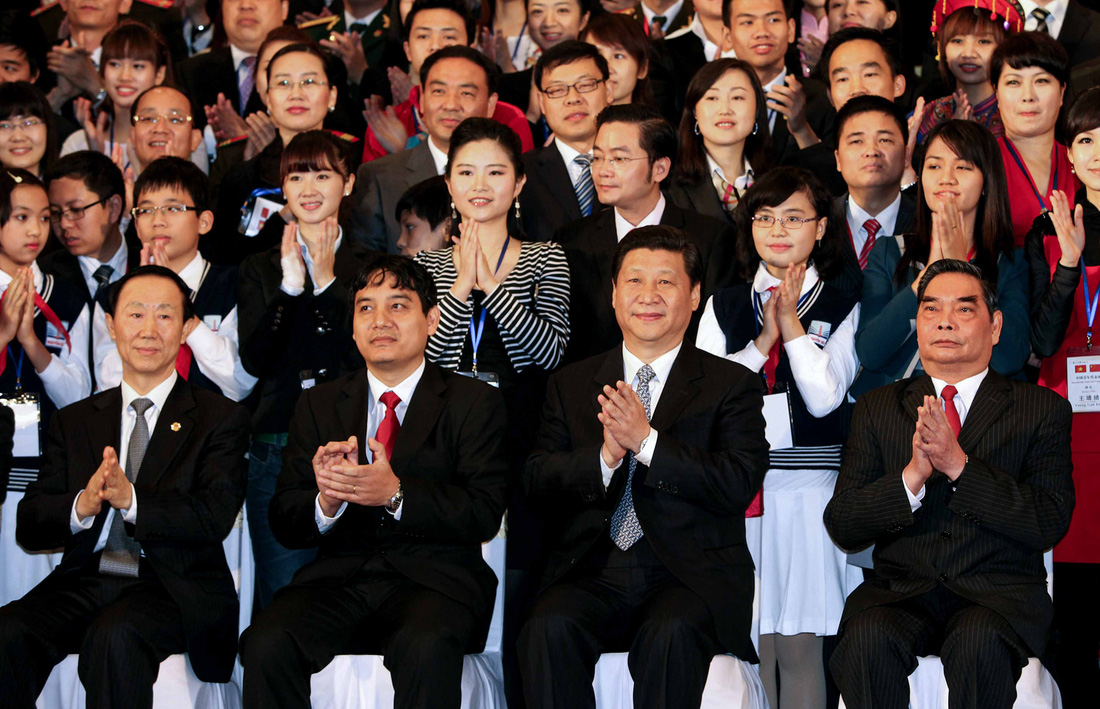 Trên cương vị phó chủ tịch nước, ông Tập Cận Bình tham dự một sự kiện giao lưu giữa thanh niên hai nước tại Hà Nội vào tháng 12-2011 - Ảnh: VIỆT DŨNG