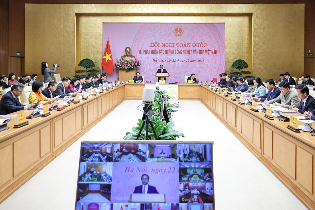 Hội nghị toàn quốc về phát triển các ngành công nghiệp văn hóa Việt Nam hôm nay là hội nghị đầu tiên, có ý nghĩa đặc biệt quan trọng về phát triển các ngành công nghiệp văn hóa Việt Nam - Ảnh: VGP