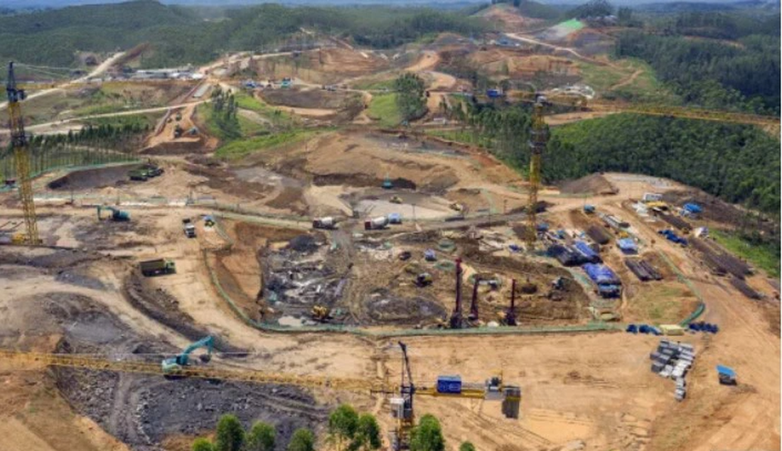 Thủ đô mới Nusantara đang được hoàn thiện hạ tầng - Ảnh: BLOOMBERG