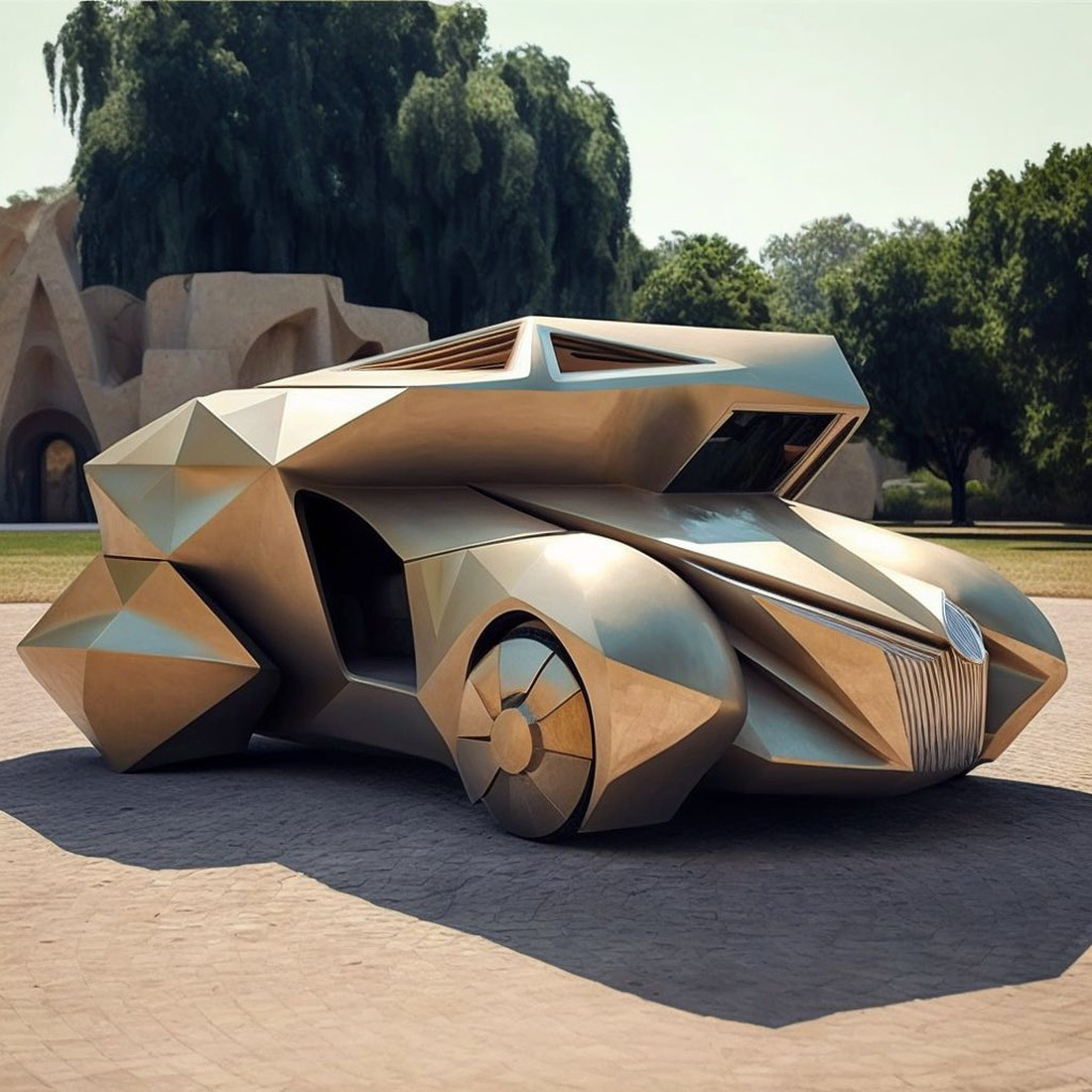 Chùm ảnh trí tuệ nhân tạo thiết kế ô tô mô phỏng các công trình kiến trúc độc đáo - Ảnh 3.