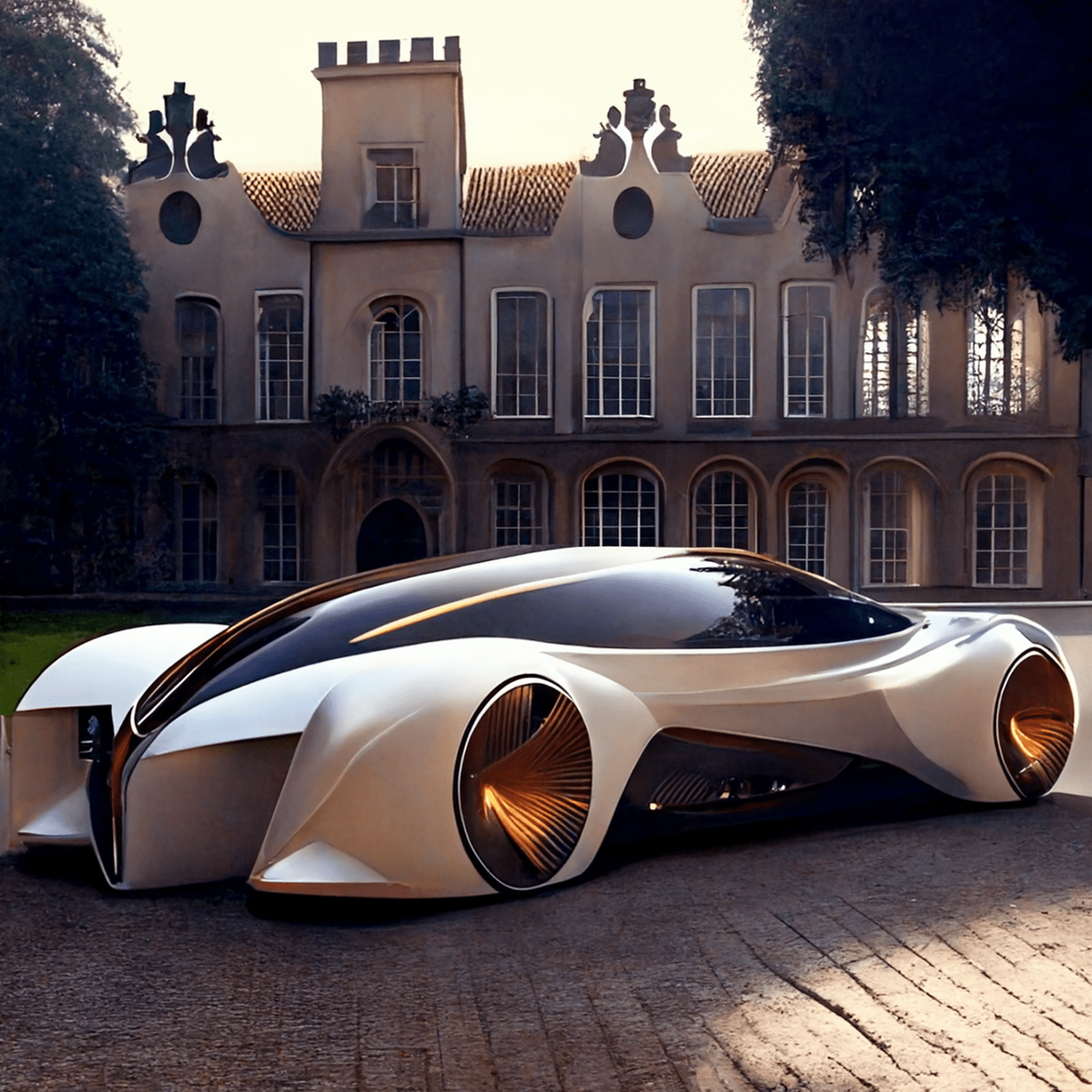 Chùm ảnh trí tuệ nhân tạo thiết kế ô tô mô phỏng các công trình kiến trúc độc đáo - Ảnh 9.