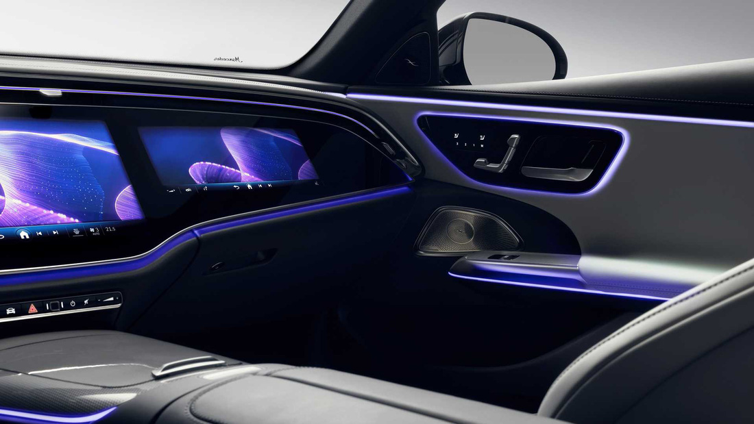 Nội thất Mercedes-Benz E-Class thế hệ mới lộ diện: 3 màn hình to, sẵn TikTok - Ảnh 8.
