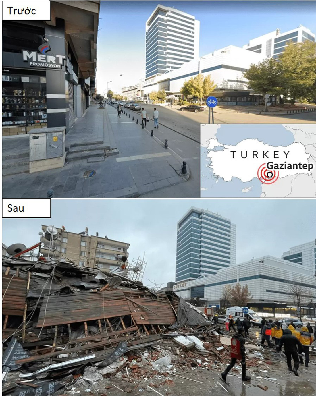 Hình ảnh Thổ Nhĩ Kỳ, Syria trước và sau động đất kép - Ảnh 1.