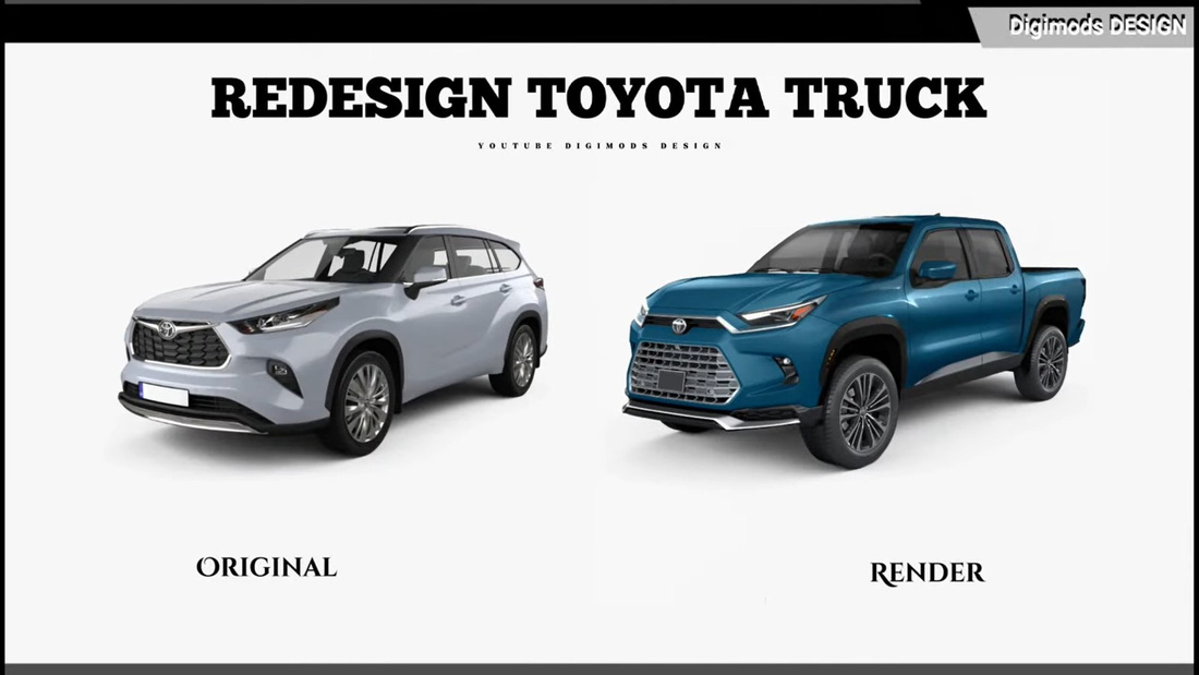 Giới thiết kế gợi ý bán tải hoàn toàn mới cho Toyota: Gọt giũa từ SUV hot vừa ra mắt - Ảnh 2.