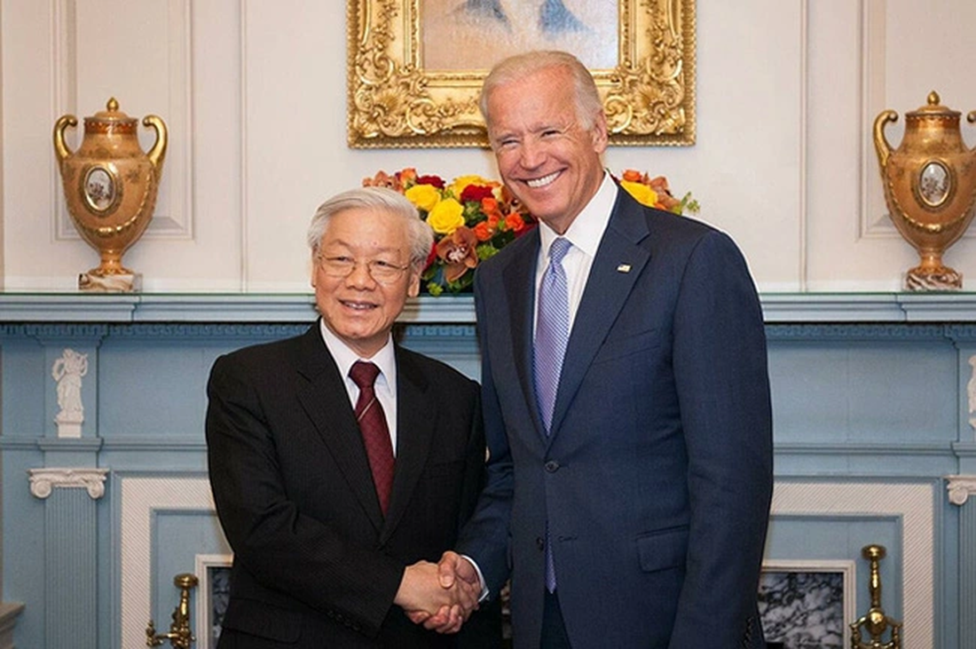 Tổng bí thư Nguyễn Phú Trọng điện đàm với Tổng thống Mỹ Joe Biden - Ảnh 2.