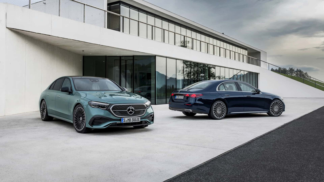 Mercedes-Benz E-Class 2024 ra mắt: Như xe điện, tràn ngập công nghệ, xem được TikTok, họp Zoom - Ảnh 1.