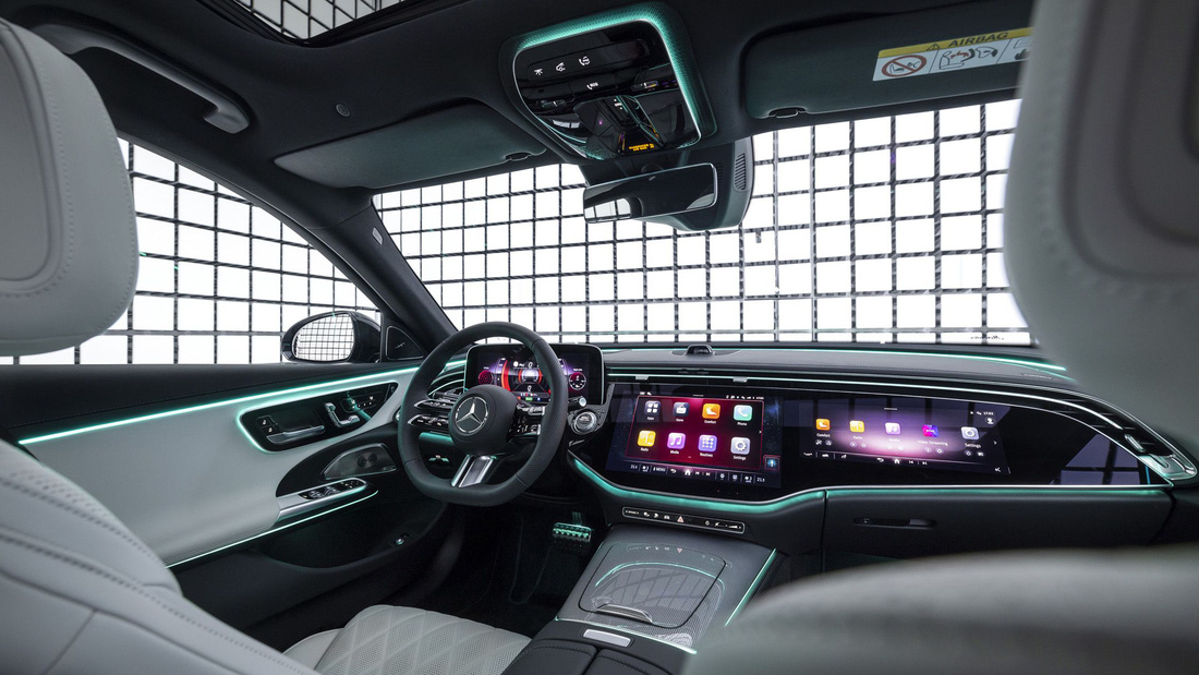 Mercedes-Benz E-Class 2024 ra mắt: Như xe điện, tràn ngập công nghệ, xem được TikTok, họp Zoom - Ảnh 10.