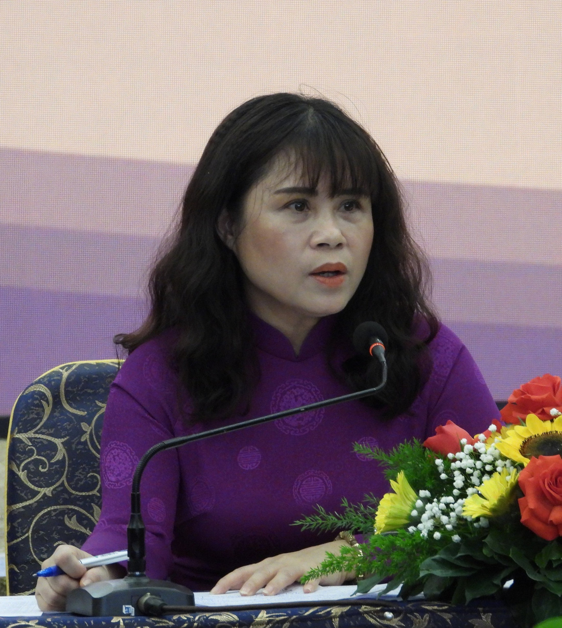 Bà Ninh Thị Thu Hương - Ảnh: T.TRUNG