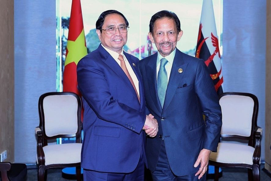 Thủ tướng Phạm Minh Chính gặp lãnh đạo Lào, Malaysia, Brunei và Singapore - Ảnh 3.