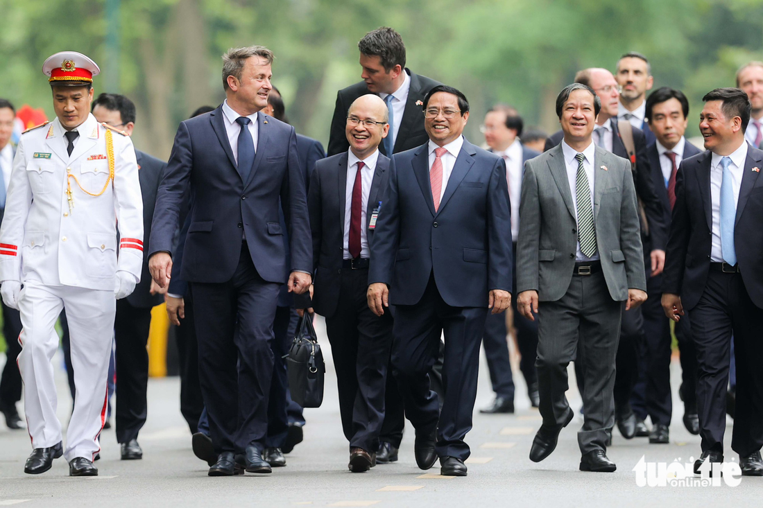 Thủ tướng Phạm Minh Chính chủ trì lễ đón Thủ tướng Luxembourg - Ảnh 4.