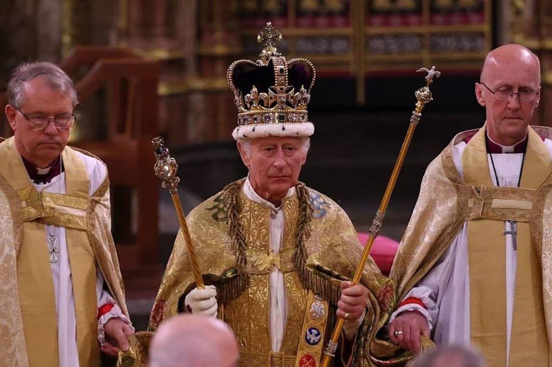 Vua Charles III chính thức đăng quang - Ảnh: GETTY