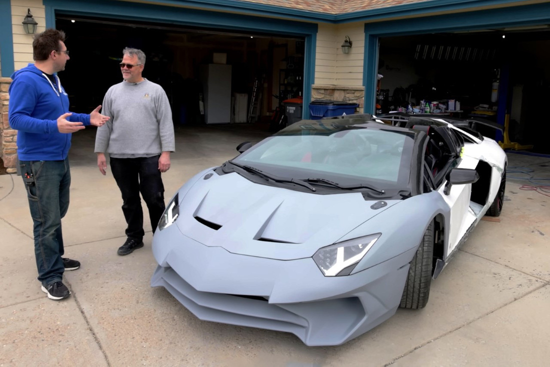 Siêu xe Lamborghini Aventador tự chế bằng in 3D vô cùng kỳ công - Ảnh 1.