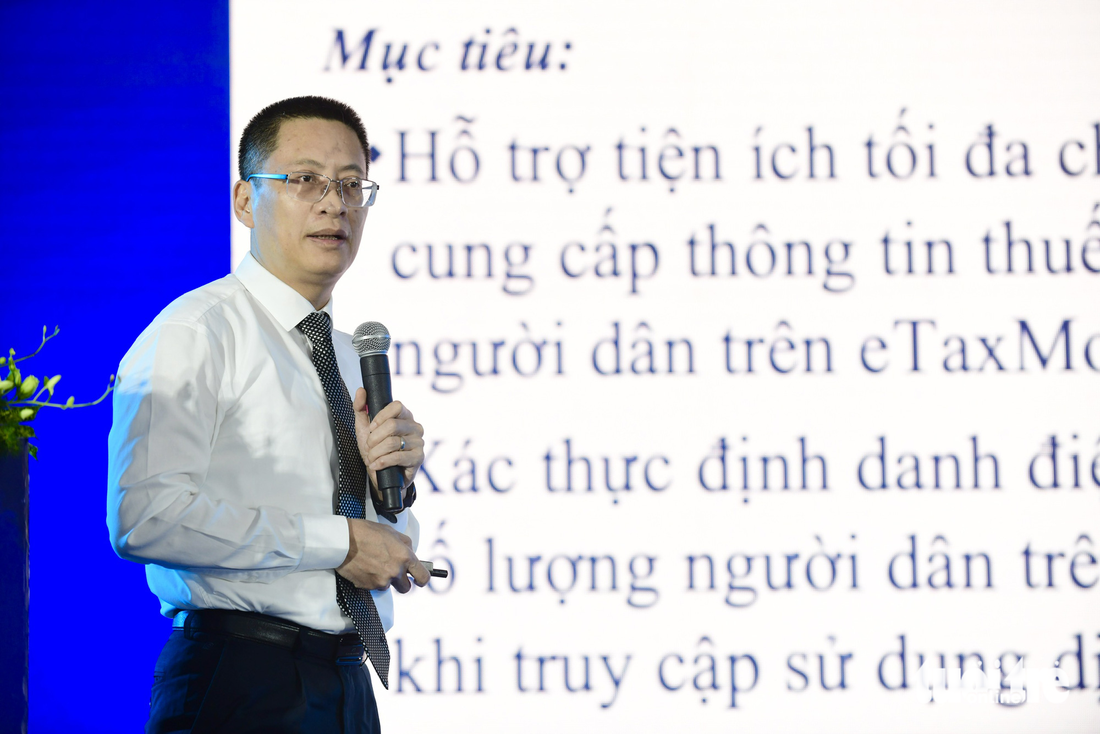 Ông Phạm Quang Toàn, cục trưởng Cục Công nghệ thông tin - Tổng cục Thuế - Ảnh: QUANG ĐỊNH