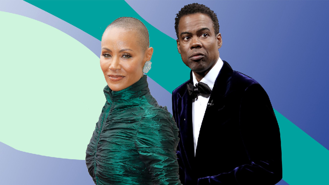 Việc Chris Rock đùa về ngoại hình của Jada Pinkett-Smith gây nhiều tranh cãi - Ảnh: Glamour UK