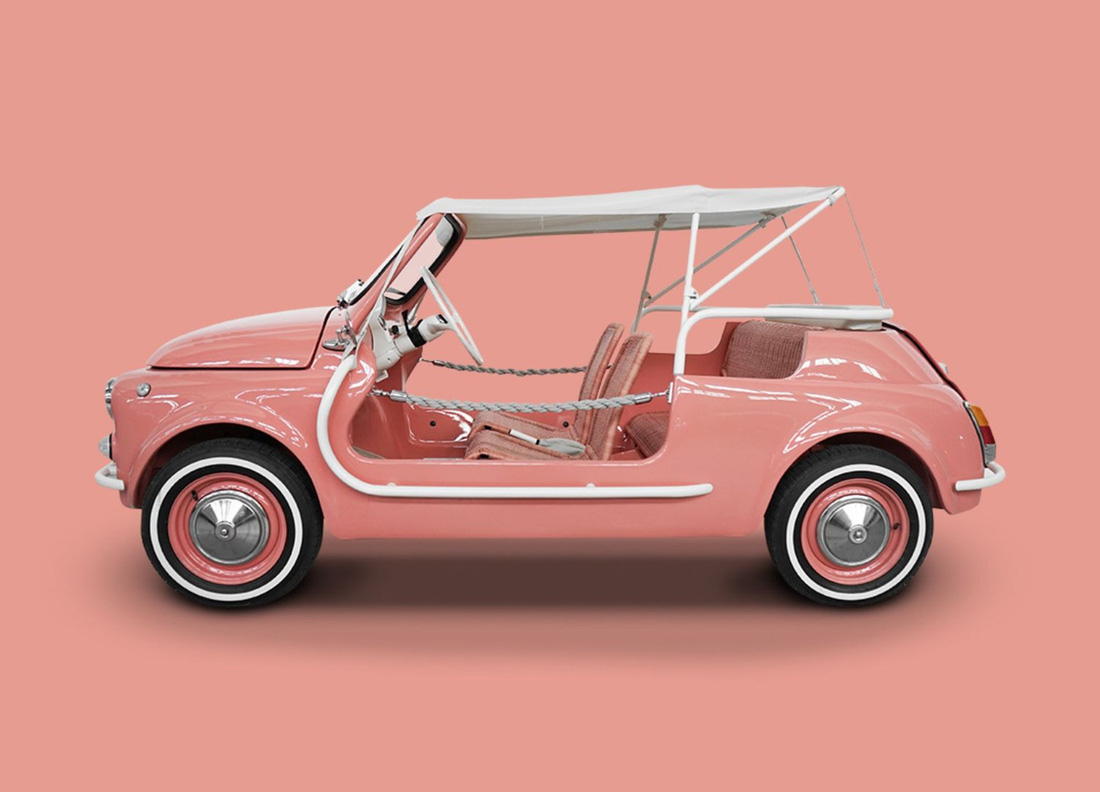 Ô tô điện mini độc lạ: Màu hồng dễ thương cho chị em, ghế đan mây, mui trần, không cửa - Ảnh 6.