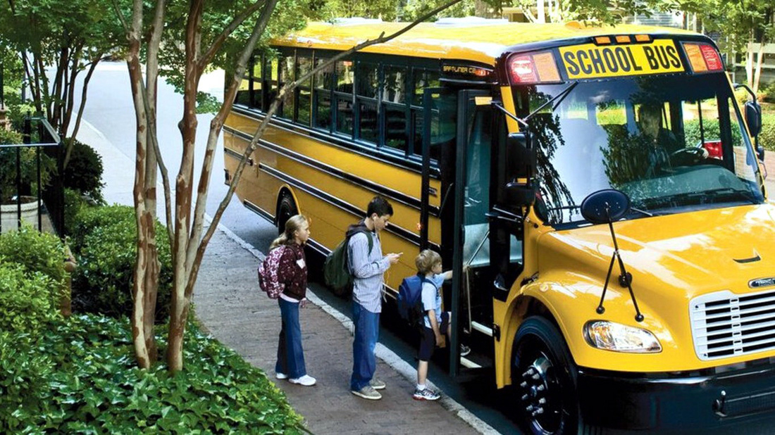 Xe buýt đưa đón học sinh tại Mỹ - Ảnh: GETTY IMAGES