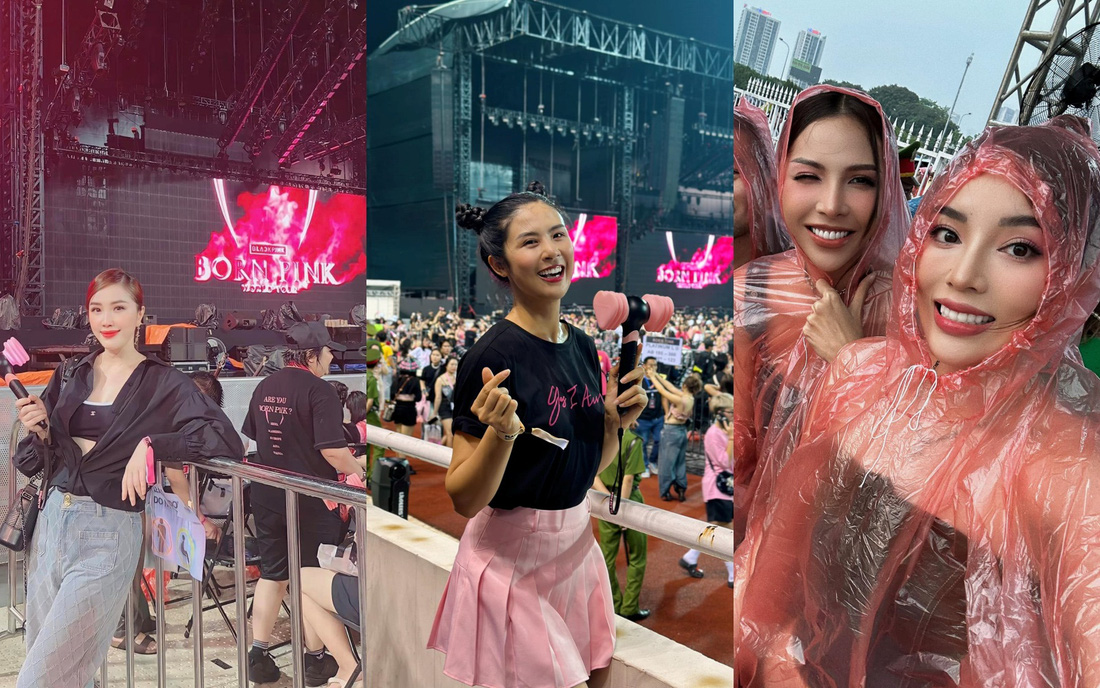 Từ trái qua: ca sĩ Bảo Thy, hoa hậu Ngọc Hân, siêu mẫu Minh Triệu và hoa hậu Kỳ Duyên - Ảnh: Facebook nhân vật