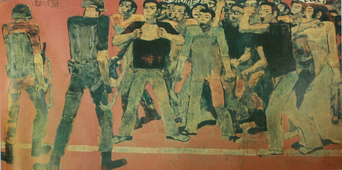 Tác phẩm Thanh niên thành đồng của Nguyễn Sáng - bảo vật quốc gia - Ảnh: Bảo tàng Mỹ thuật Việt Nam