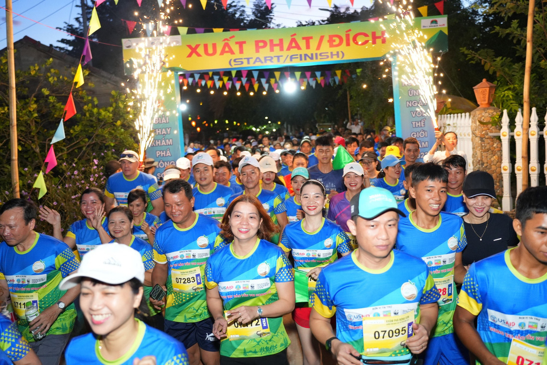 Giải chạy Khám phá Nông Sơn năm nay thu hút 700 vận động viên tham gia - Ảnh: UBND huyện Nông Sơn