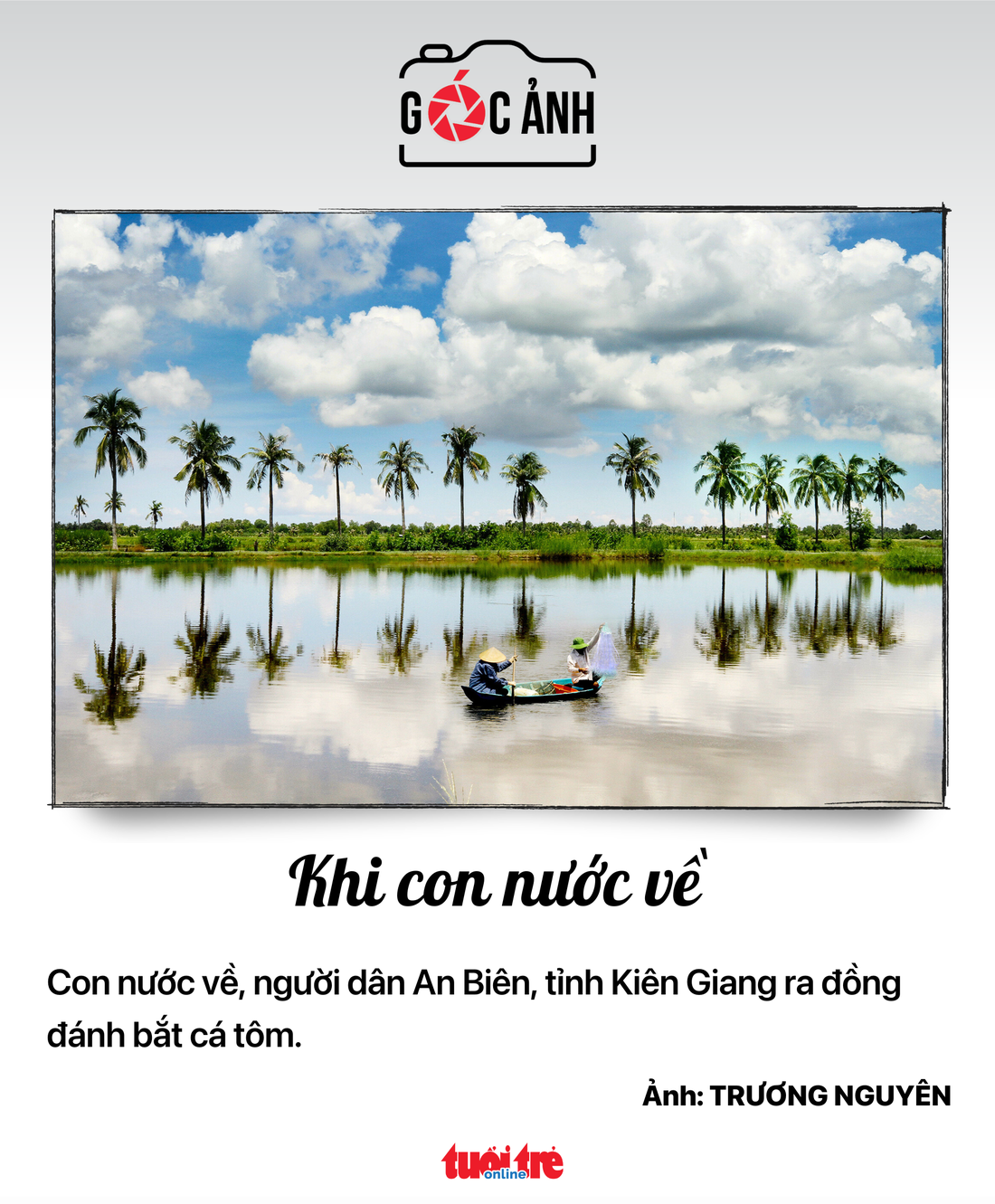 Khi con nước về - Ảnh: TRƯƠNG NGUYÊN