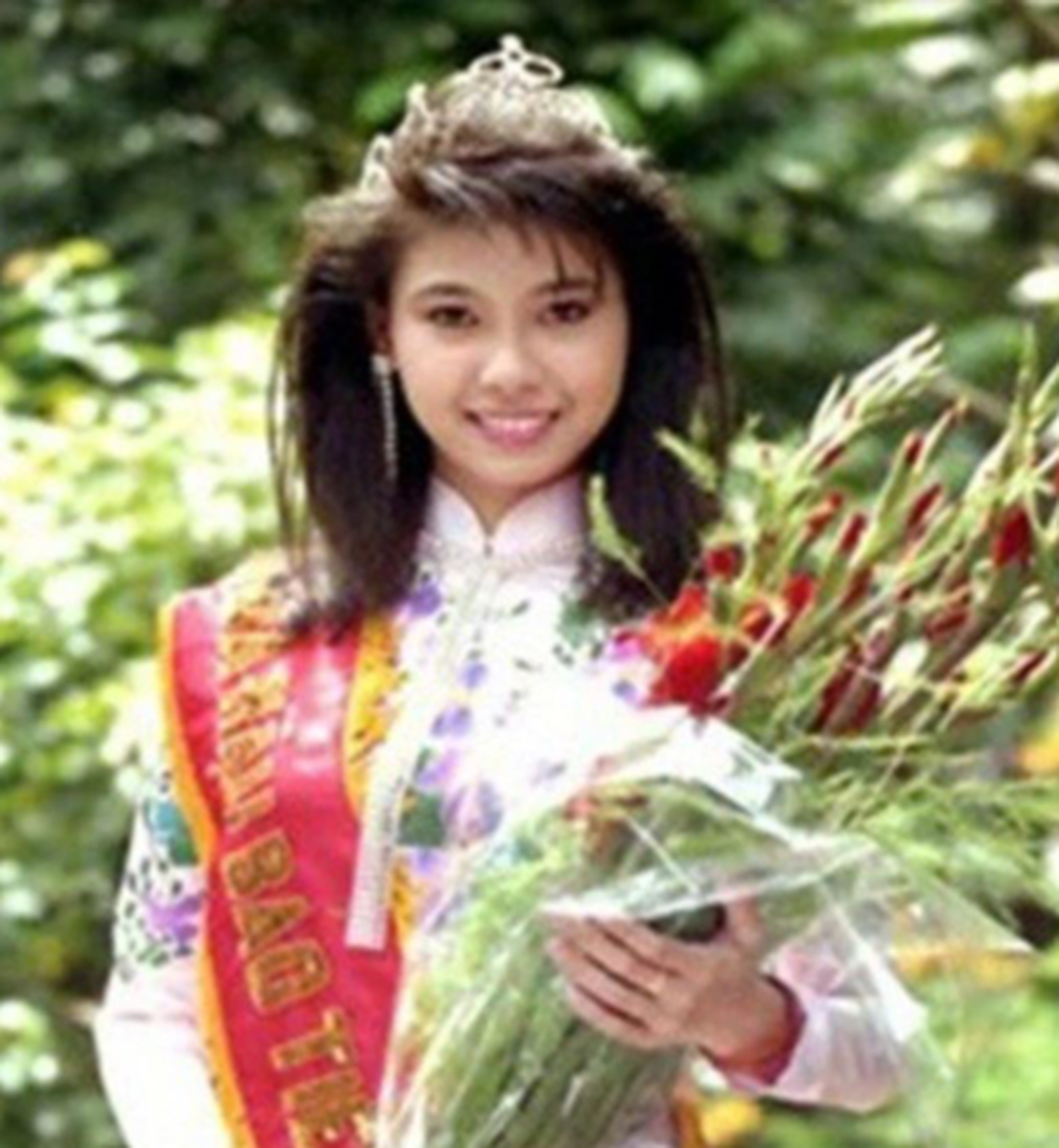 Hà Kiều Anh đăng quang Hoa hậu Việt Nam 1992 - Ảnh: Tư liệu