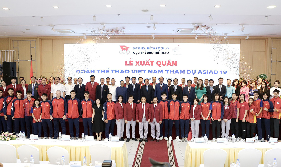 337 vận động viên đoàn thể thao Việt Nam đã sẵn sàng cho Asiad 19 - Ảnh: HOÀNG TÙNG